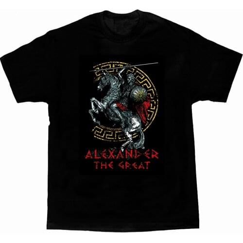 Macedonia King Greece Alexander The Great T-Shirt Summer Cotton Short Sleeve O-Neck Mens T Shirt New S-3XL