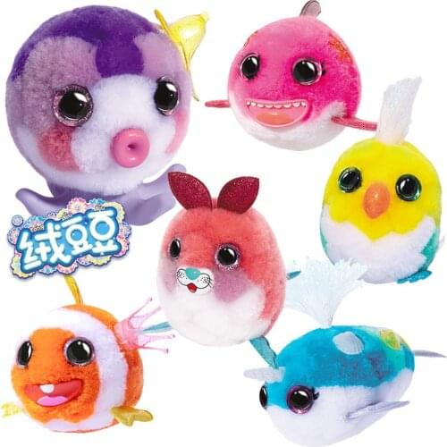 Ocean Series DIY Handmade Plush Doll Octopus Seal Velvet Bean Assembled Animals Gift Pack Cute Girl Making Toys Birthday Present