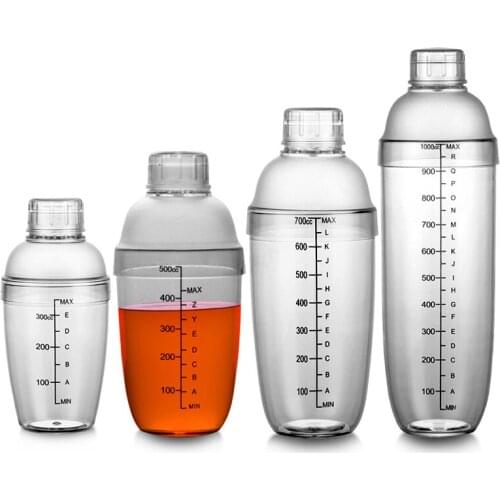 Plastic Cocktail Shaker Wine Beverage Mixer Wine Shaker Drink Mixer Barware bar tools 350ml/530ml/700ml/1000ml mx3161438