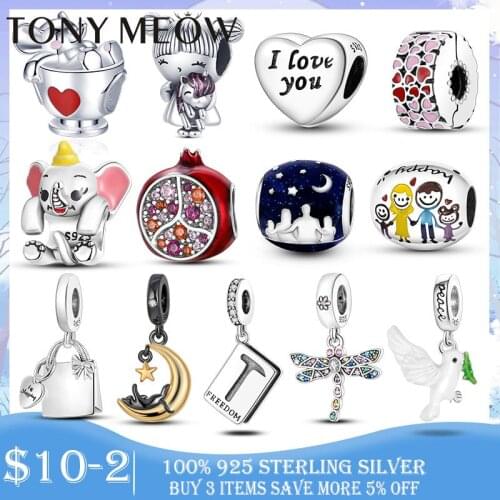 Family Tree Charm 925 Sterling Silver Home Family Tree Girl Boy Dangle Charm Beads Fit Original Bracelet Silver 925 Jewelry Gift