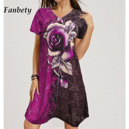 Women Vintage Casual Color Matching Dress 2021 Summer Fashion Elegant V-Neck Short Sleeve Party Dress Loose Chic Homewear Dress