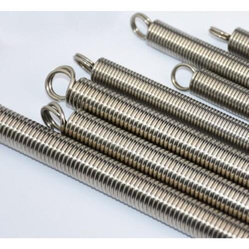 1Pcs Wire diameter 1mm 1.2mm Stainless Steel Springs pull spring 6mm-12mm OD 300mm L