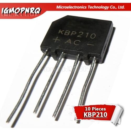10pcs KBP210 2A 1000V BRIDGE RECTIFIER new original