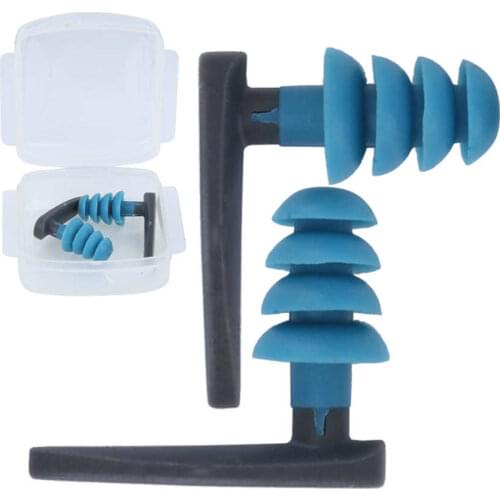 2PCS Unisex Swimming Earplug Waterproof Swimming Earplug Soft Silicone Ear plugs Set DIving Swimming Pool Accessories