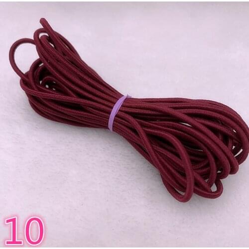 5 Yards/lot 2.0 2.5mm Hight-Elastic Bands Spool Sewing Band Round Elastic Cord Diy Handmade Sewing Materials #10