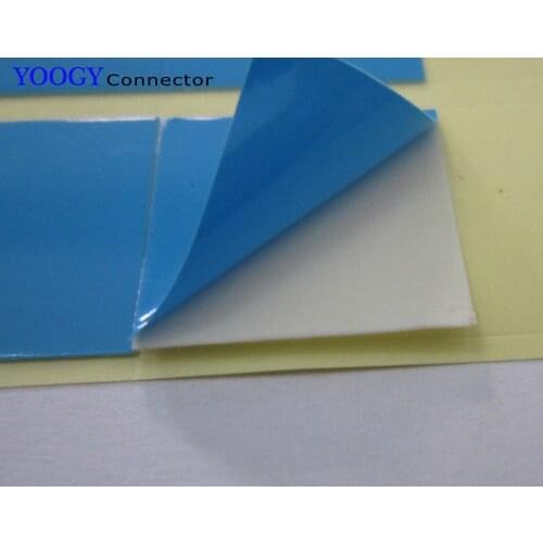 50pcs (2.0cm) 20mm*20mm Double Sided Sticky Thermal Conductive Gap Pad Mat, for LED, Transistor, DC Case,PCB with Heatsink, IC