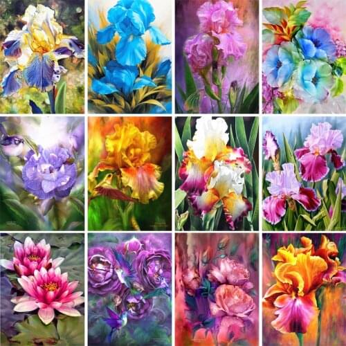 5D DIY Diamond Painting Flowers Rhinestones Diamond Embroidery Art Picture Mosaic Square/Round Embroidery Home Decoration Gifts