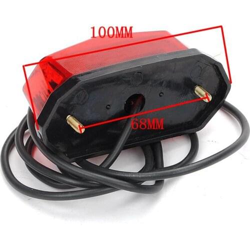 Accessories Brake Light Motorcycle Universal Red Rear Taillight 36V-60V