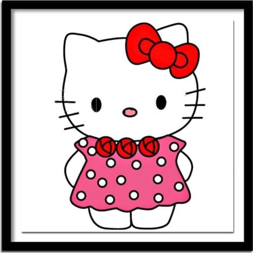 Diamond Full Square 3D Diy Diamond Embroidery Kittens Baby Children Needlework 5D Diy Diamond Painting Animals Cartoon