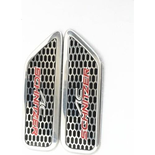 Car Auto 3D Aluminum Chrome AC Side Wing Emblem Decal Badge fit for BMW RALLY SPORT 2pcs