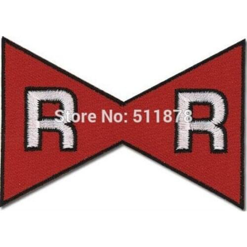 3" Red Ribbon Symbol Logo Movie TV Series Anime Cosplay Embroidered Emblem iron on patch Baseball Cap Badge