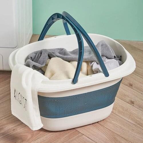 Large Foldable Laundry Tub for Household Use To Increase and Deepen Thicken Laundry Tub Plastic Tub Large Capacity