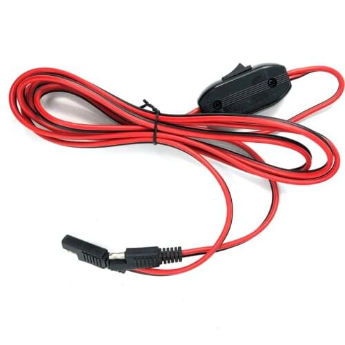 SAE TO SAE Quick Disconnect Extension Cable 2 Pin Connection Cord Plug 180cm 14AWG Gauge for Camp Trailer Solar Panels Battrey