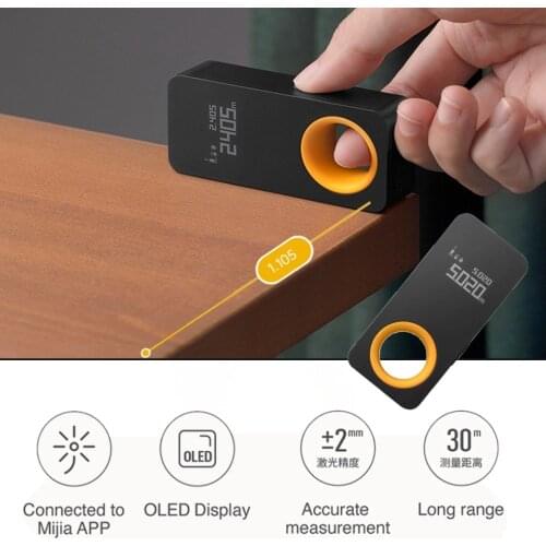HOTO Smart Laser Distance Meter Laser Tape Measure Laser Rangefinder Intelligent 30M OLED Display Connect To Mobile Phone