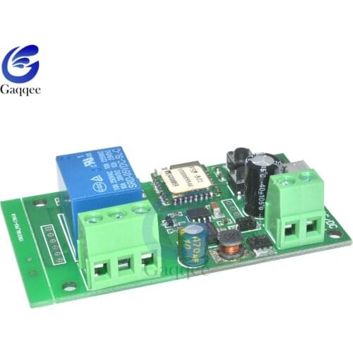 DC 5V 12V 1 Channel Relay Shield Inching/Self-locking Wifi Switch Relay Module for Smart Home Improvement Intelligent Furniture