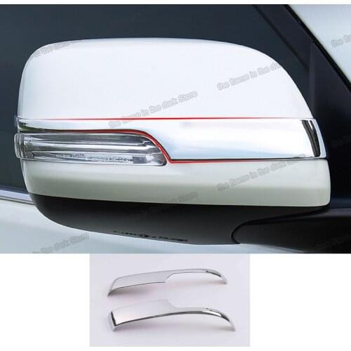 Car Rearview Mirror Holder Trim Styling Decoration for Toyota Land Cruiser Prado J150 150 2010-2018 Exterior Accessories Auto