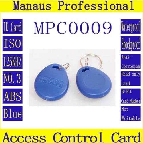 Hot selling 30Pcs RFID 125khz Chip Read Only Tag Proximity Blue Smart Access Contol Keychain Card ID Keyfob Token Wholesale C9-2