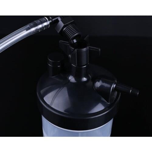 Oxygen Bubbler Bottle - Humidity Humidifier Water Bottle and Tubing Connector Elbow 12" for Oxygen Concentrator