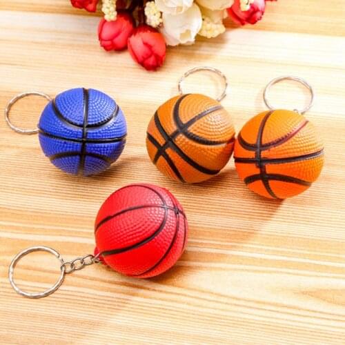 Hot Fashion PU Basketball Key Chain Sports Item Key Chains Jewelry Gift For Women Men Fashion Jewelry Random Color