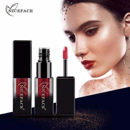 NICEFACE 18 Colors Matte Liquid Lipsticks Charm Sexy Red Colors Lip Paint Waterproof Long Lasting Lip Gloss Makeup Pigments