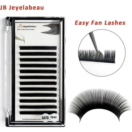 Mixed Easy Fan Lashes Volume Mega Fans Eyelash Extension Natural Mink Lashes Wholesale Fast Fanning Lashes 20mm For Professional