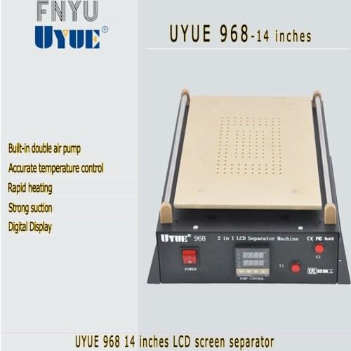 Separator 14inch LCD Separator Screen Repair Machine UYUE 968 Build-in Dual Vacuum Pump for iPad Samsung Tablet PC
