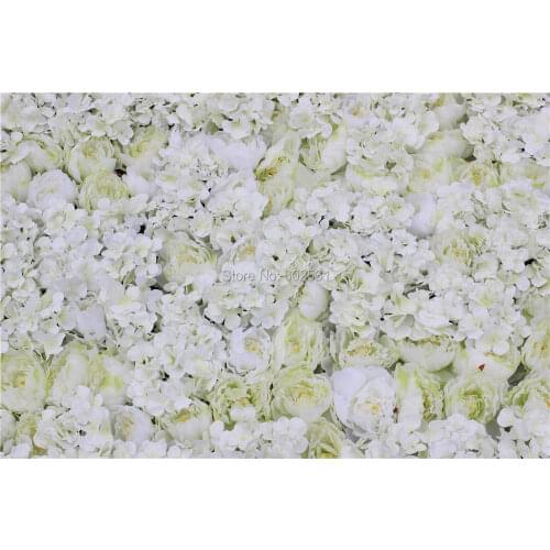 SPR 19314-1 Free Shipping 10pcs/lot Artificial real touch rose penoy hydrangea flower wall wedding decoration table centerpiece