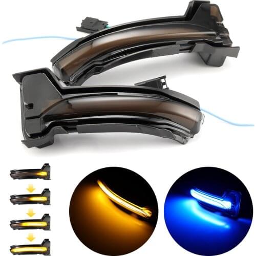 LHD Amber Blue LED Dynamic Turn Signal Blinker Side Mirror Indicator Lamp For Ford Focus Mk4 Ab Bj 2019-2020 Superb Car Styling