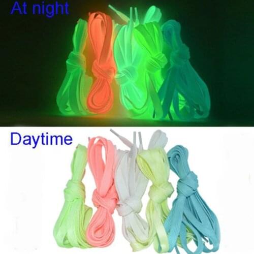 1 Pair Luminous Shoelace Men Women Shoe Laces Glowing Safety Led Fluorescent Shoeslace for Sneakers Canvas Shoes Laces Strings