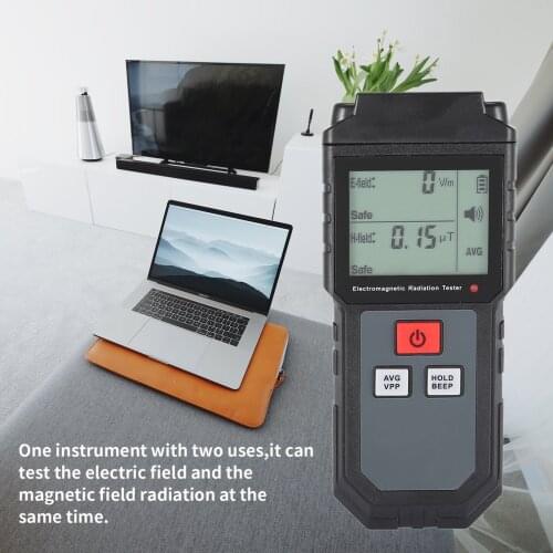 ET825 Electromagnetic Radiation Tester Wave Radiation Detector EMF Meter Portable Practical Ultraviolet Light Gas Detection