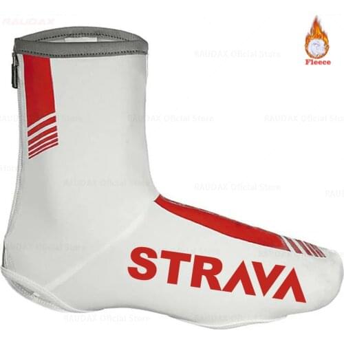 Strava 2021 Thermal Cycling Overshoes Zip Cycling Shoe Cover Sport Cycling Toe Covers Bicycle Overshoes Winter Cycling Overshoes