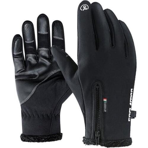 Touchscreen Waterproof Fishing Mens Gloves Ladies Warm Windproof Sports Riding Gloves Winter Ski Army Black Gloves 2020 New