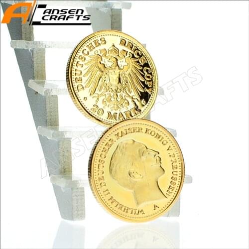 Kaiser Wilhelm II 20 Mark Deutsches Reich Gold Copy Coin