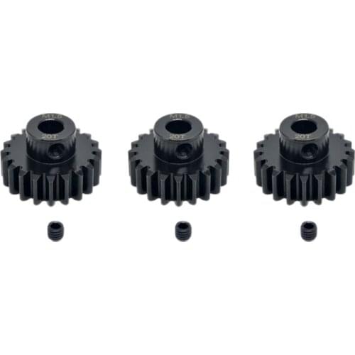 3 Pieces 8mm M1.5 Chrome Steel Gear for Motor Shaft 8mm 1/5Th RC Car Rc Car Kit