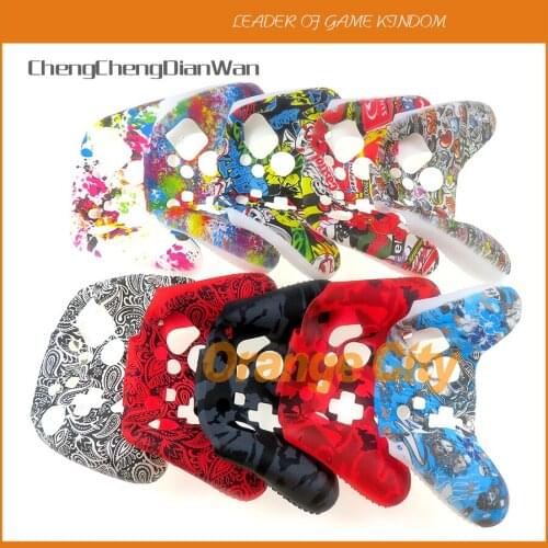 30PCS For Nintendo Switch Pro Controller Water Transfer Print Silicone Cover Rubber Grip Case Protective For NS Switch Pro