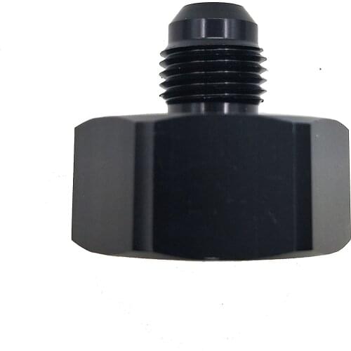 Nitrous Bottle Nut Adapter With Washer (Black, 4AN)