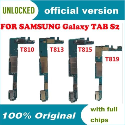Motherboard Replaced Clean Support WIFI / SIM Android System OS With Full Chip For Samsung Galaxy Tab S2 SM-T815 T810 T813 T819