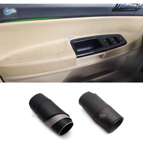 For VW POLO 2004 2005 2006 2007 2008 2009- 2011 Hatchback/Sedan Microfiber Leather Interior Door Panel Cover Protection Trim