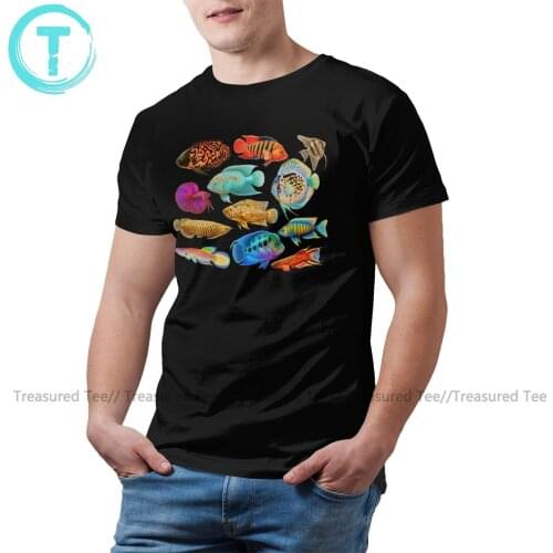 Fish Betta T Shirt Freshwater Aquarium Fishes T-Shirt Summer XXX Tee Shirt Short-Sleeve Men Graphic Tshirt