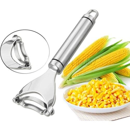 Corn Salad Tool Peel Stripping Peel Creative Cut Husk Cob Separator Planer Separator Melon Fruit Peeling Knife Sheller