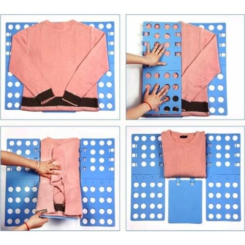 Quality Quick Clothes Folding Board Adjustable Adult Magic Clothing Folder T-Shirt Jumpers Organiser Fold Save Time Clothes Pegs