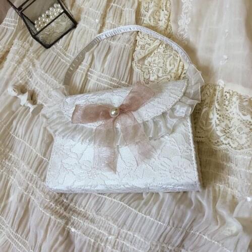 Japanese Celebrity Temperament Lace Lolita Handbag Cosplay Anime Kawaii Girl Elegant Palace Bag Loli