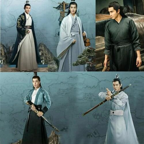 Film studio photo SHOP hanfu Robe TV Swordsman drama Ancient fashion men clothes chivalrous man clothing princes nobles gowns
