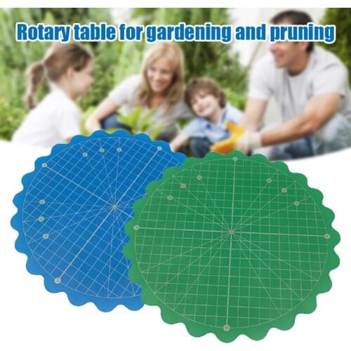 Tool kit Rotating Cutting Disc Gardening Potted Plants Trimming Rotating Table for Carving Handmade DIY JDH88