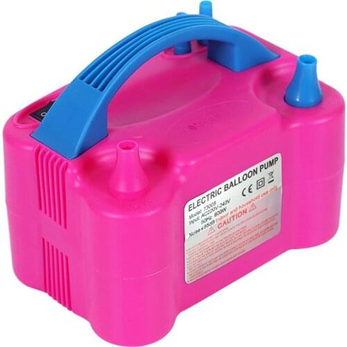 Portable Double Hole Balloon Inflator Pump Air Compressor Air Blower EU US Plug AC Electric Inflatable Tools 1PCS