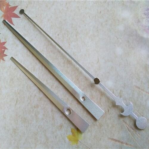 Wholesale 50SETS Clock Quartz Silvery Metal Clock Needle DIY Repair Wall Clock Accessories