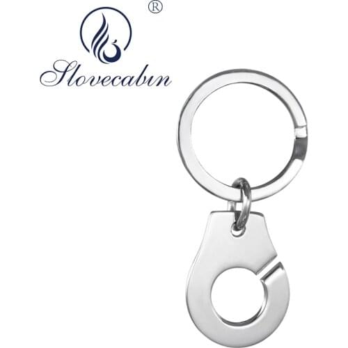 Slovecabin Hot Sale 925 Sterling Silver Handcuff Keychain For Key Menotte Style European Luxury Fine Jewelry Making Best Gift