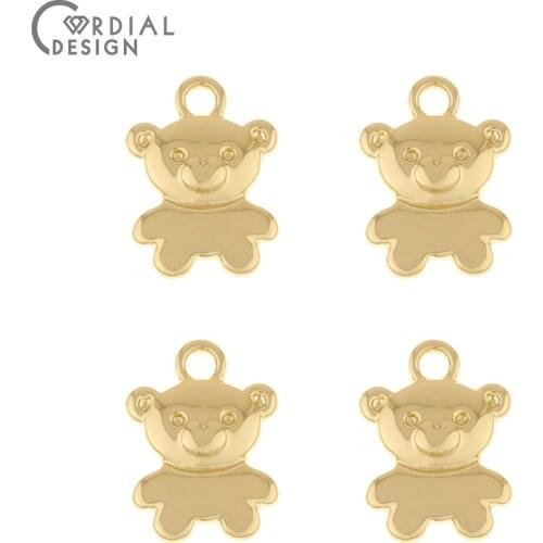 Cordial Design 200Pcs 10*14MM Jewelry Accessories/Earring Pendant/DIY Charms/Animal Shape/Hand Made/Jewelry Findings Components