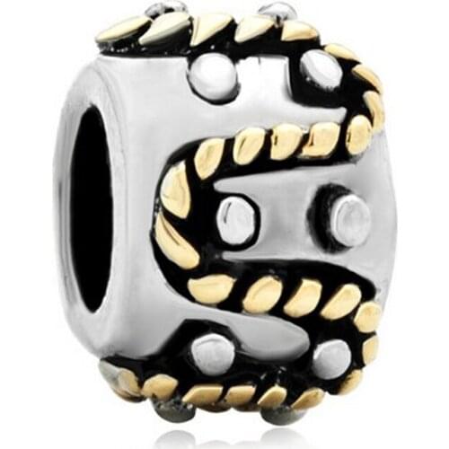 Slide charm Free shipping Docked dock device personality charm beads fit Pandora bracelet