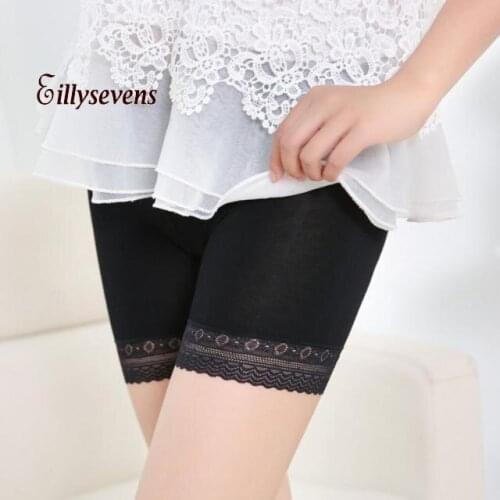 Women Afety Short Pants Lace Tiered Skirts Short Skirt Underwear Fashion Safety Pants Underwear Shorts Lencería